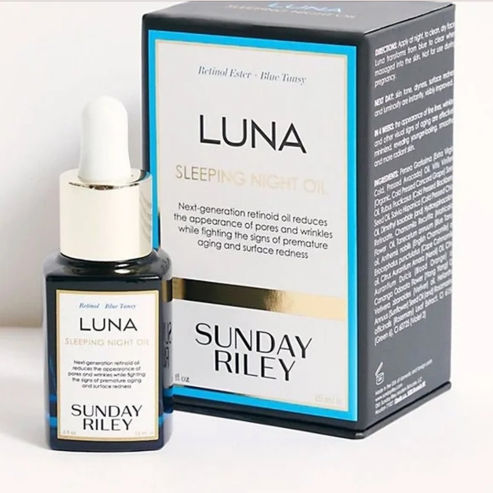 2023 NEW IN BOX Sunday Riley Luna Sleeping Night Oil 0.5 oz